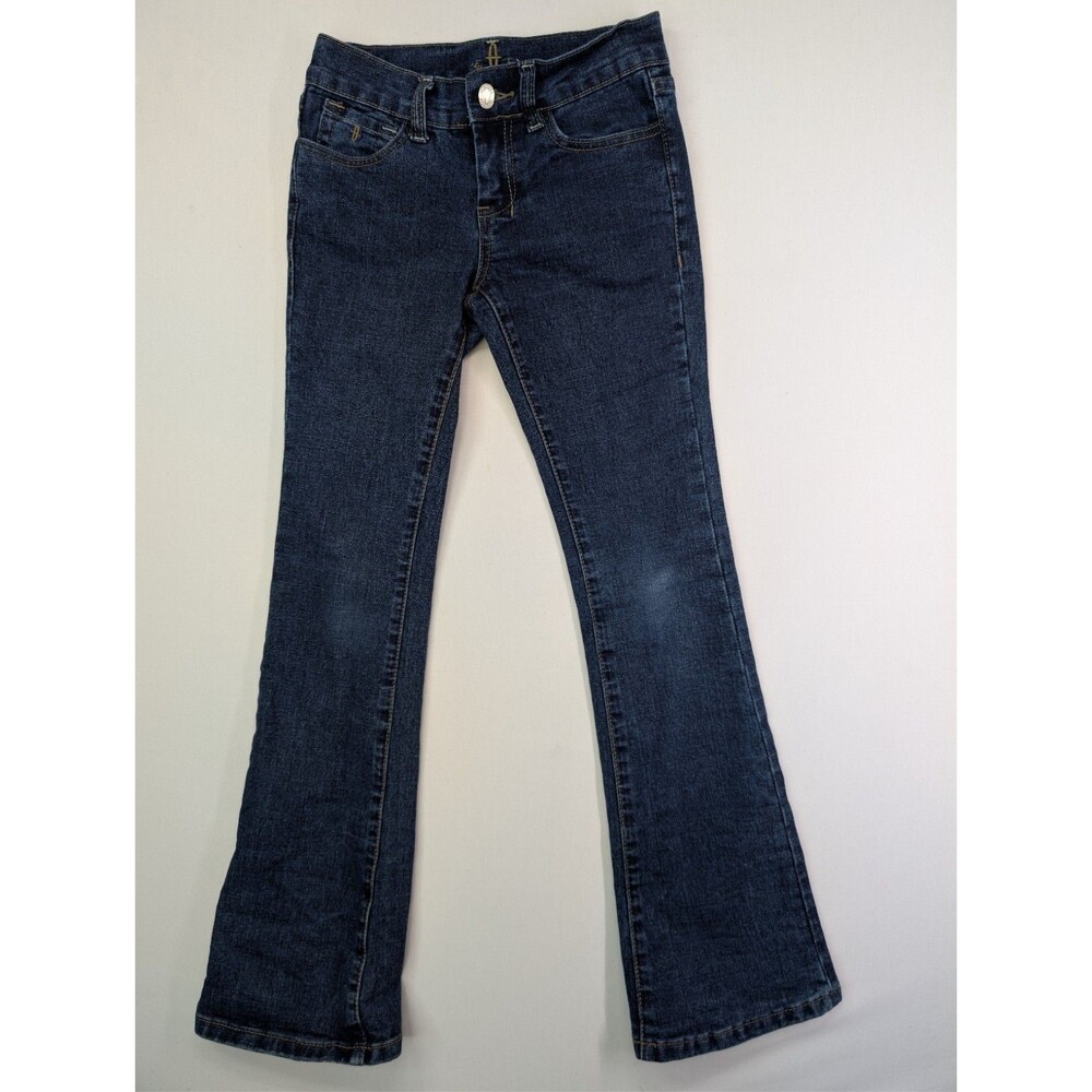 South Texas Tack Girls Trouser Jeans Size 10W Dark Wash Stretch Western...